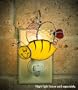 Switchables Stained Glass Bumble Bee Nightlight Cover