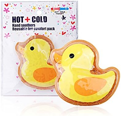 Cold & Hot Hand Soothers Reusable Fun Comfort Gel Beads Pack Therapy(Cartoon Duck Pattern)