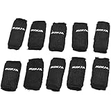 Black Basketball Sport Finger Elastic Sleeve Protector 10 Pcs