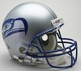 Seattle Seahawks 1983-2001 Throwback Riddell Full Size Authentic Proline Football Helmet - Sports Memorabilia
