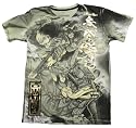 Zent Tei Kei 2 V-Neck S/S Guys T-shirt in Moss by Affliction Clothing
