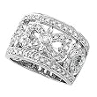 14K White Gold Diamond Ring/Band - 0.50 Ct.