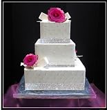 Crystal Cake Ribbon Rhinestone Banding Wedding Cake,1yd