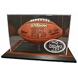 Caseworks San Francisco 49ers Brown Zenith Football Display Case