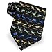 Single Engine Planes Tie by Oak Hill Neckwear - Black Silk