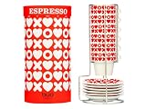 Review Present Time UK  / Present Time Espresso Bud Set Tower Hugs & Kisses with Ceramic Stand