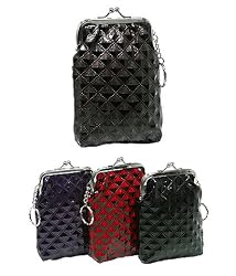 Geometry Print Cigarette Case Small Coin Purse -- Choice Of Colors