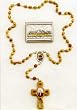Specialty Rosary - Rosary and Plaque Set - IMPORTED FROM ITALY