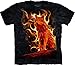 The Mountain Men's Phoenix Wolf T-Shirt Black M