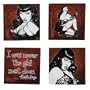 Bettie Page Magnet 4-Pack