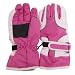 Great quality kids gloves. Fibre: 100% Polyester. Hand wash only. Ideal for wearing in the cold weather or on the ski slopes. Keeps their hands warm and dry. Velcro strap on the gloves so you can tighten the gloves whilst they are being worn.