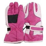 Childrens/Kids Girls Heavy Duty Waterproof Padded Thermal Ski/Winter Gloves