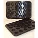 Silicone Bakeware Professional 24 Cup Mini Canape/Muffin Pan TWIN Pack.  Heavy Duty Non-Stick Silicone + 10 Year Guarantee
