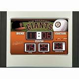 San Francisco Giants MLB Scoreboard Alarm Desk Clock (9.5" x6.5")