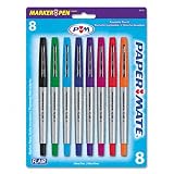 ~:~ SANFORD INK COMPANY ~:~ Flair Felt Tip Marker Pen, 8 Asst Brl/Ink Colors, Ultra Fine, 8/pk