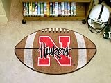 Nebraska Cornhuskers FanMat Football Rug