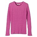 Girls' Cherokee&reg; Cable Crew Sweater - Pink