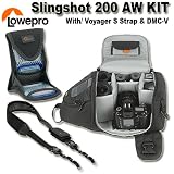 Lowepro Slingshot 200 AW Kit with Voyager Strap and DMC V Case Digital Camera Sling Bag 515fWMhygqL. SL160 Lowepro Slingshot 200 AW Kit with Voyager Strap and DMC V Case Digital Camera Sling Bag