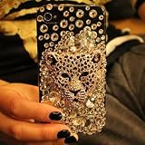 3D Swarovski leopard Crystals Bling Case Cover for Iphone 4 / 4s 100% Handcrafted By Lorena Store 3D Swarovski leopard Crystals Bling Case Cover for Iphone 4 / 4s 100% Handcrafted By Lorena Store