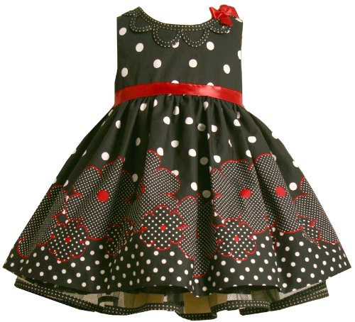 Bonnie Jean Girls 2-6x Daisy Border Print Dress