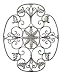 Oversized Hand Forged Wrought Iron Wall Decor Grill