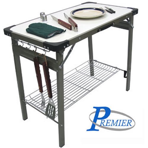 PREMIER&reg; PORTABLE ALUMINUM FOLD-UP TABLE