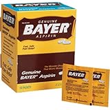 Genuine Bayer Aspirin 50/2s - 50 packets of 2