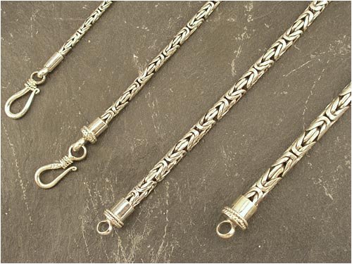 Silber Königskette Schmuck 40 cm lang 0,2cm dick
