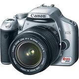 Canon Digital Rebel XSI 12MP Digital SLR Camera with EF-S 18-55mm f/3.5-5.6 IS Lens (Silver)