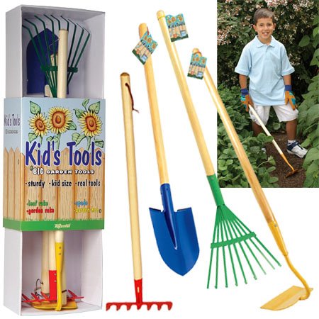 Childrens Toyshop  Toys : Kids Garden Tool Set