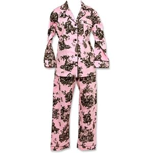 Buy Bedhead Pink and Black Toile Sateen Cotton Pajama - Final Sale! by BedHead