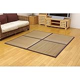 ユニット畳 『タイド』 ブラウン 82×82×2.3cm（9枚1セット）（中材：低反発ウレタン+フェルト）