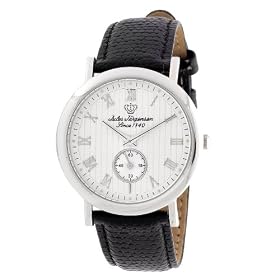 Jules Jurgensen Men's Leather Strap Watch #7857WR