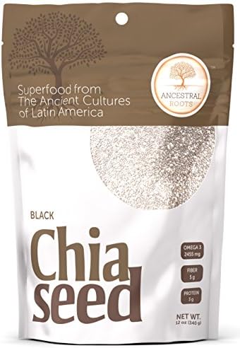 Ancestral Roots Black Chia Seed - Ancient and Powerful Superfood- 12 oz