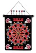 BUFFALO BILLS Magnetic DART BOARD SET with 6 Darts (15" wide and 18" long)