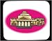 Decorated Mouse Pad with columns, Melbourne, front, Victorian, building, landscape, Australia, architecture