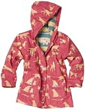 Hatley Girls 2-7 Pink Labs Children Rain Coat