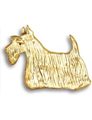 14k Gold Scottie Pin by The Magic Zoo