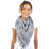 515g0wPMPaL. SL160  woven check scarf Black