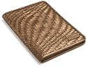 Cole Haan Hand-Woven Leather Kindle Cover with Hinge (Fits 6" Display, Latest Generation Kindle), Light Bronze