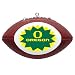 OREGON DUCKS Mini-Replica NCAA Football CHRISTMAS ORNAMENT (Star Design)