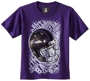NFL New Orleans Saints 8-20 Boys Line of Football S/S Tee (Black, Medium)