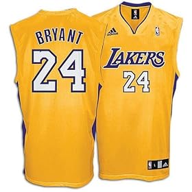 Kobe Bryant Gold Adidas NBA Replica Los Angeles Lakers Youth Kids Toddler Jersey