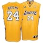 Kobe Bryant Gold Adidas NBA Replica Los Angeles Lakers Youth Kids Toddler Jersey