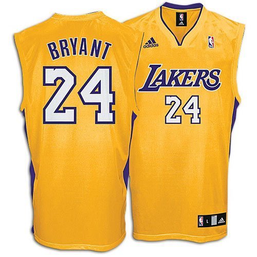 Kobe Bryant Gold Adidas NBA Replica Los Angeles Lakers Youth Kids Toddler Jersey