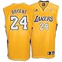 Kobe Bryant Gold Adidas NBA Replica Los Angeles Lakers Youth Jersey