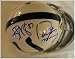 Reggie Wayne & Peyton Manning Signed Mini Helmet