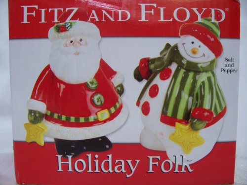 Fitz & Floyd Holiday Pepper Shakers