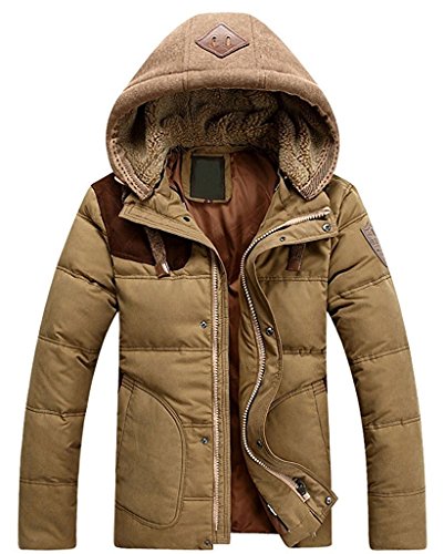 J-SUN-7 Mens Winter Thicken Warm Smalltand Collar Down Jacket Coat