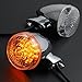 2x Chrome 20 Amber LED Turn Signal Blinker Light Lighting For Motorcycle Cruiser Chopper Honda Shadow Yamaha V Star